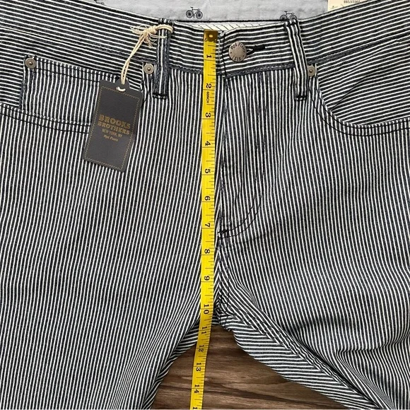 Brooks Brothers Red Fleece Denim Striped Pants (NWT) - Picture 11 of 14